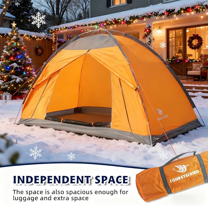 7.2 × 4 × 4 Feet Single Backpack Tent, Waterproof Camping and Hiking Tent can be Used by One Person, Light and Durable
