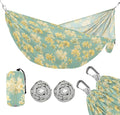 Light Yellow Flowers Hammocks for Camping Swing Hammock for Camping Travel Accessories