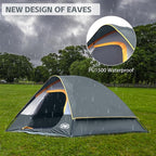 Camping Tent 2-4 Person, Waterproof Windproof Tent with Rainfly Easy Set up-Portable Dome Tents for Camping…