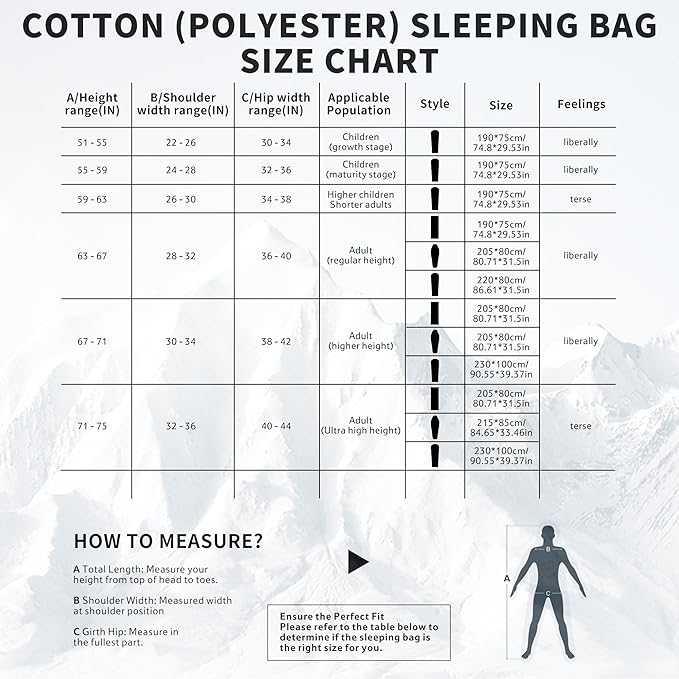 Naturehike Sleeping Bag for Adults with Hood, 33-53℉ Lightweight Hollow Cotton Sleeping Bag, 3 Seasons Waterproof Spliceable Sleeping Bags for Camping, Hiking, Traveling