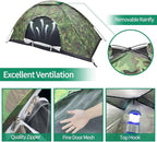 Sutekus Camping Tent Lightweight Backpacking Tent Camouflage Outdoor Equipment for Camping Hiking Biking Trip Upgraded Large Space