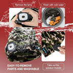Gifts for Men, Rechargeable Bluetooth Music Unisex Beanie Hat with Light, Valentines Day Gifts for Him, Birthday Gifts for Men, Women, Camouflage