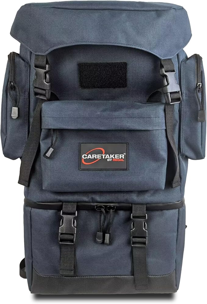 Caretaker Cooler Backpack Combines Insulated Cooler for Food with Dry Storage for Gear – Blue