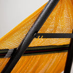 Best Home Fashion Hammock for 2 Persons with Collapsible Steel Stand 600 lbs Capacity- Portable Carrying Case, Adjustable, Perfect for Camping Beach Patio, EZ Daze Foldable Hammock with Stand- Yellow