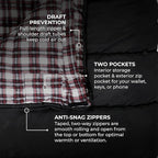 Teton Celsius XXL Sleeping Bag, Cold Weather Sleeping Bags for Adults and Kids, Camping Made Easy and Warm. Compression Sack Included, 35F, 25F, 0F, 20F Degree