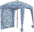 Qipi Beach Cabana - Easy to Set Up Canopy, Waterproof, Portable 6' x 6' Beach Shelter, Included Side Wall, Shade with UPF 50+ UV Protection, Ultimate Sun Umbrella - for Kids, Family & Friends