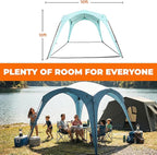 Pop ’N Go® Beach Canopy – Windproof, Beach Tent with Quick Setup, UV Shade, Lightweight & Portable Design – Perfect for Beach Days, Outdoor Play, Camping & Family Adventures (Sweet Mint)