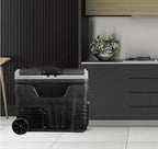 Frigidaire, 51 Qt. Portable Convertible Electric Refrigerator/Freezer Trolley-With App, Dual Zone, Black