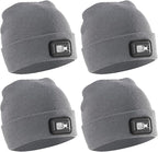 POWERCAP LED Hat Light 150 Lumens Rechargeable Fleece Beanie with Bright Built-in Headlamp Waterproof LED Warm One Size Cap
