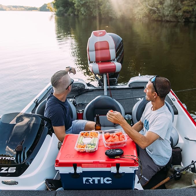RTIC Ultra-Light 32 Quart Hard Cooler Insulated Portable Ice Chest Box for Drink, Beverage, Beach, Camping, Picnic, Fishing, Boat, Barbecue, 30% Lighter Than Rotomolded Coolers