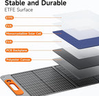 120W Portable Solar Panel for Power Station, 24% High Efficiency ETFE Foldable Solar Panel Charger, QC3.0, Type-C 60W, MC4 Output, IP65 Waterproof, for Outdoor Camping, RV, Emergency Power Supply