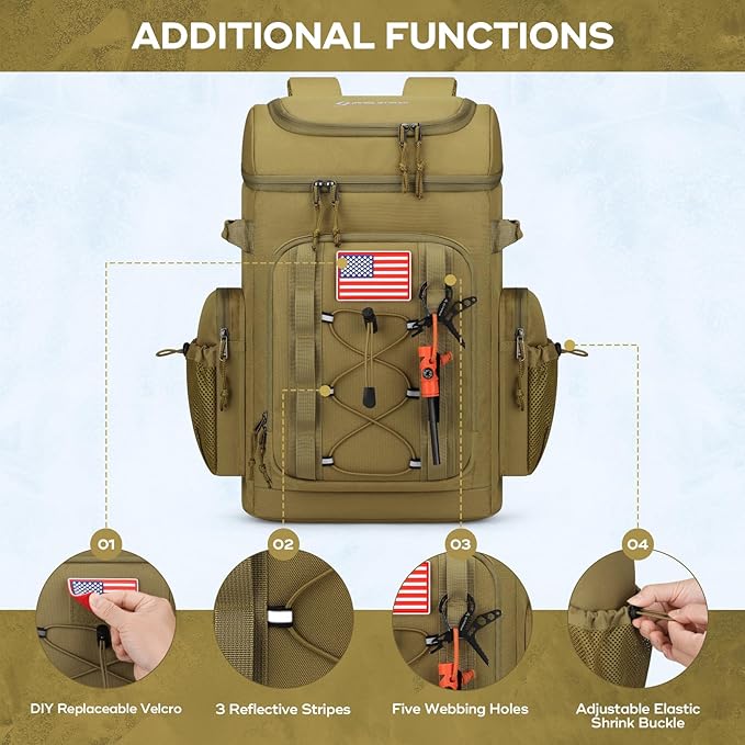 Maelstrom Backpack Cooler,Soft Lightweight Leakproof Cooler Backpack,Men Women 35/50 Can Insulated Cooler Bag,Keeps Hot/Cold for Up to 16 Hours,Perfect for Camping, Beach