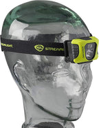 Streamlight 61436 Enduro Pro 200-Lumen USB Rechargeable LED Headlamp with Elastic Head Strap, Rubber Hard Hat Strap, 3M Dual Lock Fasteners, and USB Cable, Yellow