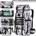 Hiking Backpack for Men 70L/100L Camping Backpack Military Rucksack Molle 3 Days Assault Pack for Climbing | Camping Backpack, 3 Days Assault Pack, for Climbing