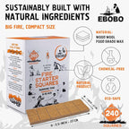 240 pcs Fire Starter Cubes – Natural Wax-Based, Odorless & Non-Toxic – Quick Ignition for BBQ Grill, Fireplace, Wood Stove, Fire Pit & Camping – Easy, Mess-Free Lighting