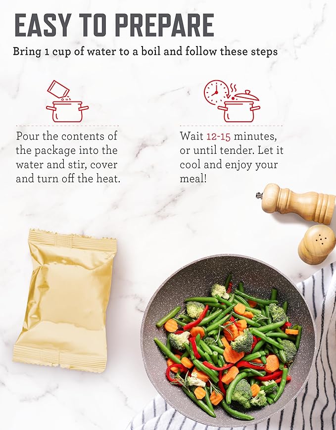 ReadyWise Emergency Food Supply - 120 Servings Fruits and Vegetables Survival Kit Boxes, Dehydrated Meals & Freeze Dried Prepper Food for Backpacking & Camping Essentials, up to 25 Year Shelf Life