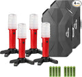 Twinkle Star Emergency Roadside Flares Kit LED Safety Strobe Road Warning Light Highway Beacon Alert Flare with Magnetic Base, Detachable Stand, Solid Storage Case (Set of 4) New