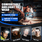 Rechargeable Headlamps 12 Pack, LED Headlight 230° Ultra Wide Beam, 6 Modes Waterproof Head Lamp, Hands-Free Forehead Light for Camping, Hiking, Running, Outdoor Gear