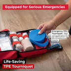 346-Piece First Aid Kit with Tourniquet & Steri-Strips – Physician-Designed Emergency & Trauma Supplies, Waterproof Survival Bag for Home, Car, Travel & Outdoor