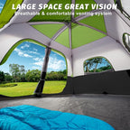 UNP 2/4/6/8 Person Tent, Portable Cabin Tent, Camping Tent 4-Person Easy Set Up, Waterproof with Top Rainfly for Outdoor Camping/Hiking