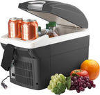 Wagan EL6206 12V 6 Quart Personal Thermoelectric, 6 Liter Capacity, Portable Electric Cooler Warmer with 12/24V DC, Small Fridge for Car, RV, and Camping Use, UL Listed