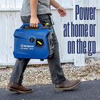 Westinghouse 1500 Peak Watt Super Quiet & Lightweight Portable Inverter Generator, Gas Powered, CO Sensor, Parallel Capable, Long Run Time,Blue