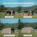 Naturehike Village Instant Tent, 4 Person 8 Person Camping Tent with Full Rainfly, Waterproof Large Cabin Tents for Car Camping
