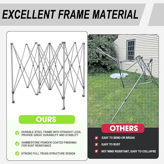 Eurmax USA Standard 10x10ft Patio Pop Up Canopy Tent for Outdoor Events Commercial Instant Canopies with Heavy Duty Roller Bag,Bonus 4 Canopy Sand Bags (Pink)
