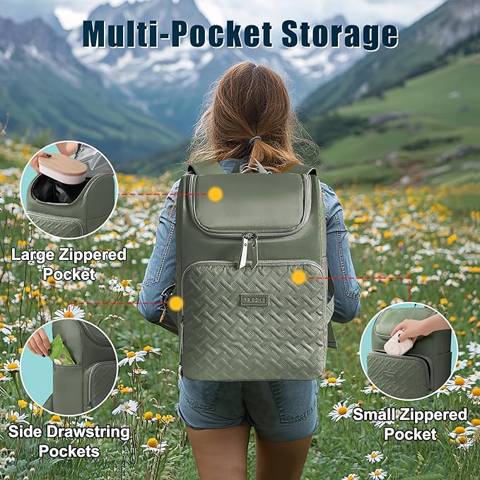 Backpack Coolers Insulated Leak Proof for Women Men, 35 Cans Large Capacity Waterproof Cooler Backpack, Soft Portable Cooler Bag for Beach Travel Camping Picnic Work