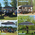 12x12 Pop Up Canopy, Easy Up Canopy Tent, Heavy Duty Tents for Parties, One Person Set Up Event Tent, Grey