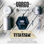 Vargo Titanium BOT Series | 1 Liter (34 oz.) Ultralight Water Bottle Cooking Pot Weighs 147 grams (5.2 oz.) | Backpacking Camping Multipurpose