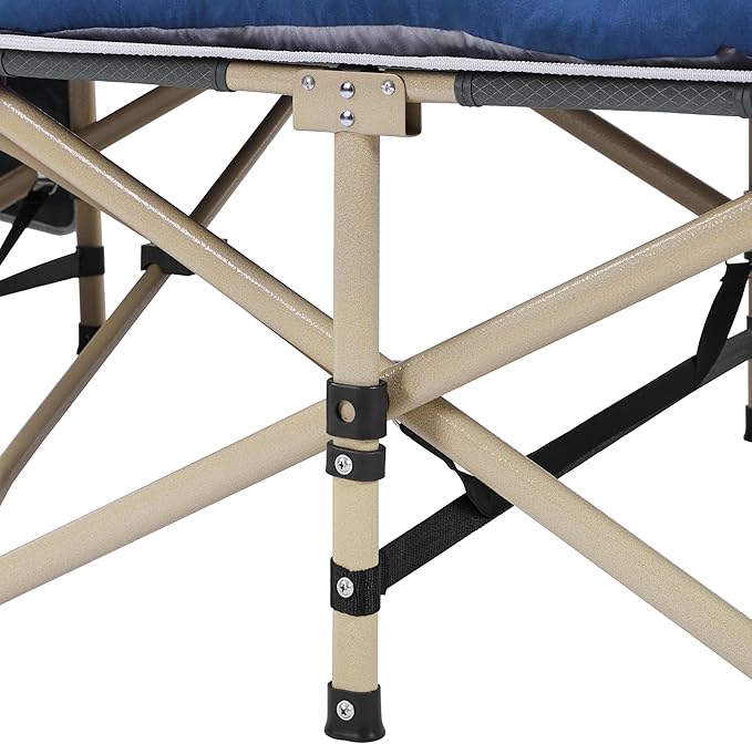 Yaheetech Folding Camping Cot Portable Outdoor Bed for Adults w/Mat & Storage Bag & Carry Bag, Heavy Duty Cots for Outdoor Travel & Office/Home Nap