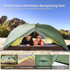 Naturehike Mongar Base 2-3 Person Camping Tent, Lightweight Waterproof Backpacking Tent with Footprint