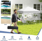 Tangkula 6.6x6.6 Ft Pop Up Canopy, 1 Person Instant Setup Canopy Tent with Center Lock, UPF 50+ Sun Protection, 8 Stakes, 4 Ropes, Portable Outdoor Canopy with Carrying Bag