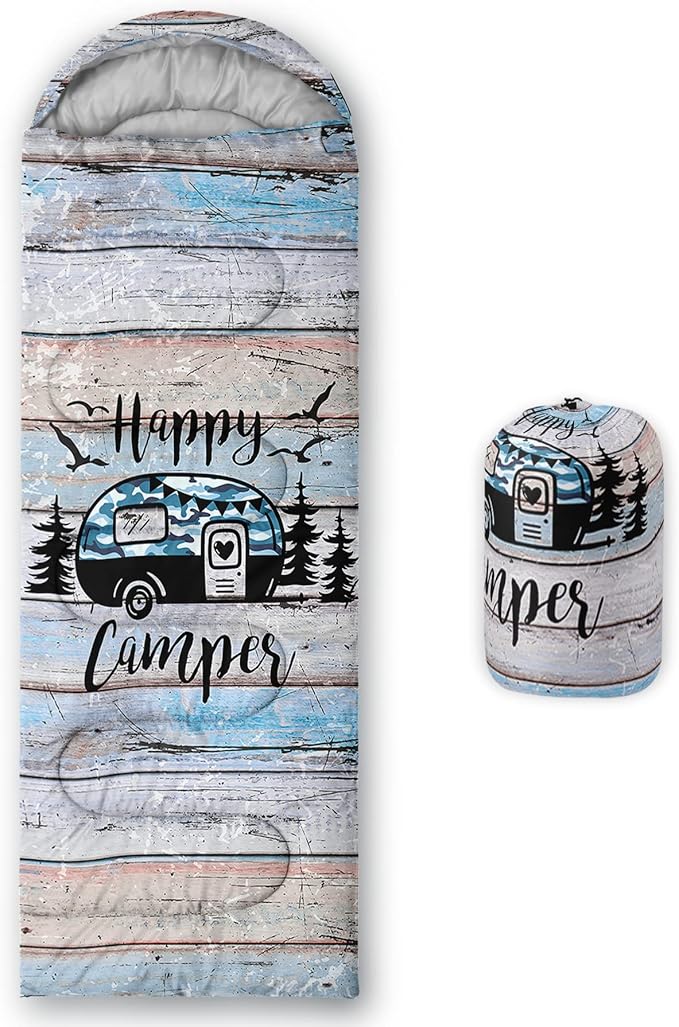 HOSIMA Butterfly Sleeping Bags for Adults and Kids for Camping,Black Gothic Ultralight Sleeping Bag for Cold Weather Summer.