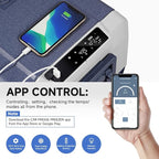BODEGA BODEGACOOLER 12 Volt Car Refrigerator,64 Quart Portable Fridge Cooler APP Control,-4℉-68℉ 60L Dual Zone Car Freezer Cooler, 12/24V DC and 100-240V AC for Camping,Travel,RV,Boat,Van,Road Trip