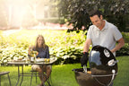 Weber Master-Touch Charcoal Grill, 22-Inch, Slate Blue – Premium Outdoor BBQ Grill with Tuck-Away Lid Holder & One‑Touch™ Cleaning System, Porcelain‑Enameled Kettle