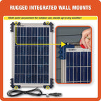 Optimate Solar Duo 10W, TM522-D1, 6-Step 12V / 12.8V 0.83A Weatherproof Solar Battery Saving Charger & maintainer