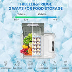 Alpicool 12 Volt Refrigerator 12V Car Fridge 10 Quart Small Car Refrigerator Portable Fridge 12/24V DC 110~240 Volt AC for Truck RV Camper SUV Portable Freezer Electric Cooler for Camping (-4℉-68℉)