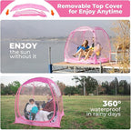 All Weather Proof Pod Sports Tent,Outdoor Weather Tent Sports Pod Pop Up Shelter with Sealed Floor,2-4 Person Clear Tent for Sport Event,Camping,Fishing 8 Sizes & Multicolor