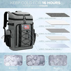 Maelstrom Backpack Cooler,Soft Lightweight Leakproof Cooler Backpack,Men Women 35/50 Can Insulated Cooler Bag,Keeps Hot/Cold for Up to 16 Hours,Perfect for Camping, Beach