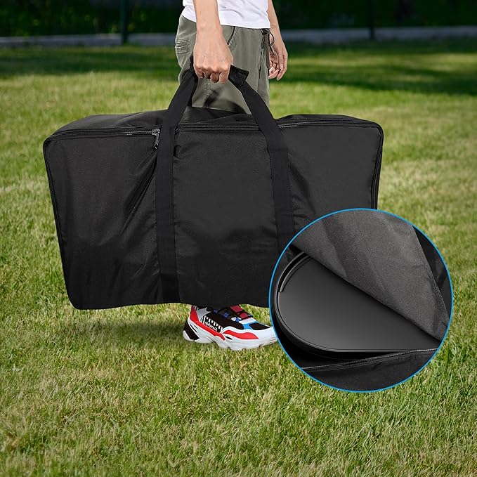 RoadTrip Grill Accessories Cast Iron Griddle for Coleman RoadTrip 285 grill with Bag and 4FT Propane Hose Adapter, Grill Replacement Parts for Coleman Camping Stove