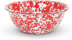 Enamelware Starter Set, 16 piece, Red/White Splatter