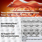 Inflatable Sleeping Mattress R-Value 5.8/7.5 Withstands -20°C/-30°C Lightweight 415-620g 7–10 cm Thickness Insulated Warmth Moisture Barrier Camping Folding Pad Backpacking Travel