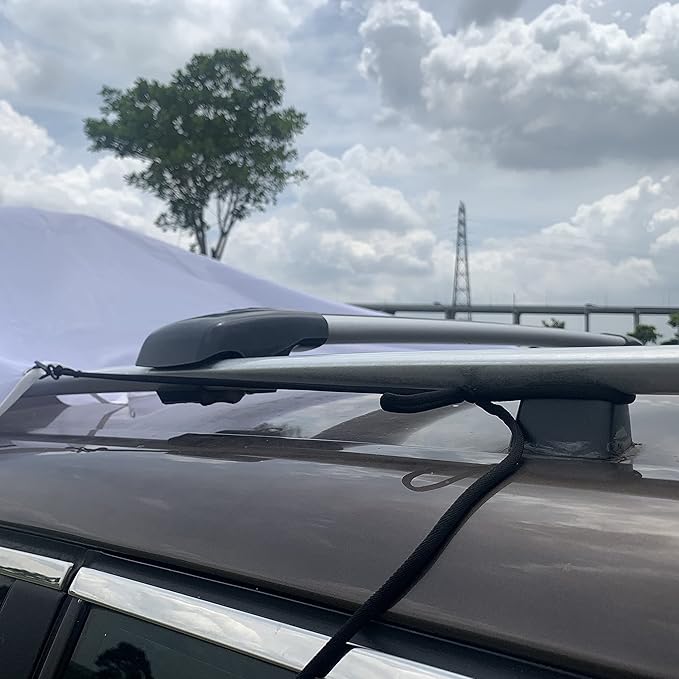 SUV Tailgate Shelter Tent Privacy Shelter Waterproof White Portable Changing Room for Biking Toilet Shower Sleeping Beach Swimming L:W:H:4.9ft:4.9ft: 7.5ft 6pcs Tent Pegs to fix