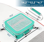 Waterproof PVC Paddleboard Cooler Deck Bag - 12 Can Soft Insulated Cooler for Paddleboarding, Camping, Kayaking