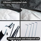 Bike Storage Shed Tent, 82*65*59 Inches, Outdoor Portable Storage Shelter for 4-5 Bicycles, 210D Oxford Fabric PU4000 Waterproof, Suitable for Storing Bicycles, Motorcycles and Various Tools