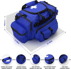 ASA TECHMED First Aid Responder EMS Emergency Medical Trauma Bag Deluxe, Blue