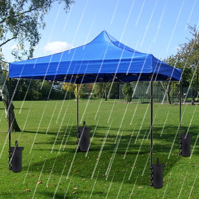 Joramoy Heavy Duty Weight Bags(150LBS) for Pop up Tent, Set of 4, Black(Without Sand)