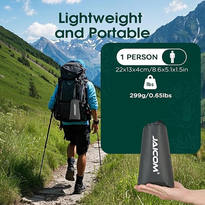 Tent Footprint - Waterproof Camping Tarp, 1-6 Person Tent Floor Saver, PU 3000mm Small Tarp for Hiking, Backpacking, Hammock, Beach, Picnic and Other Outdoor Activities